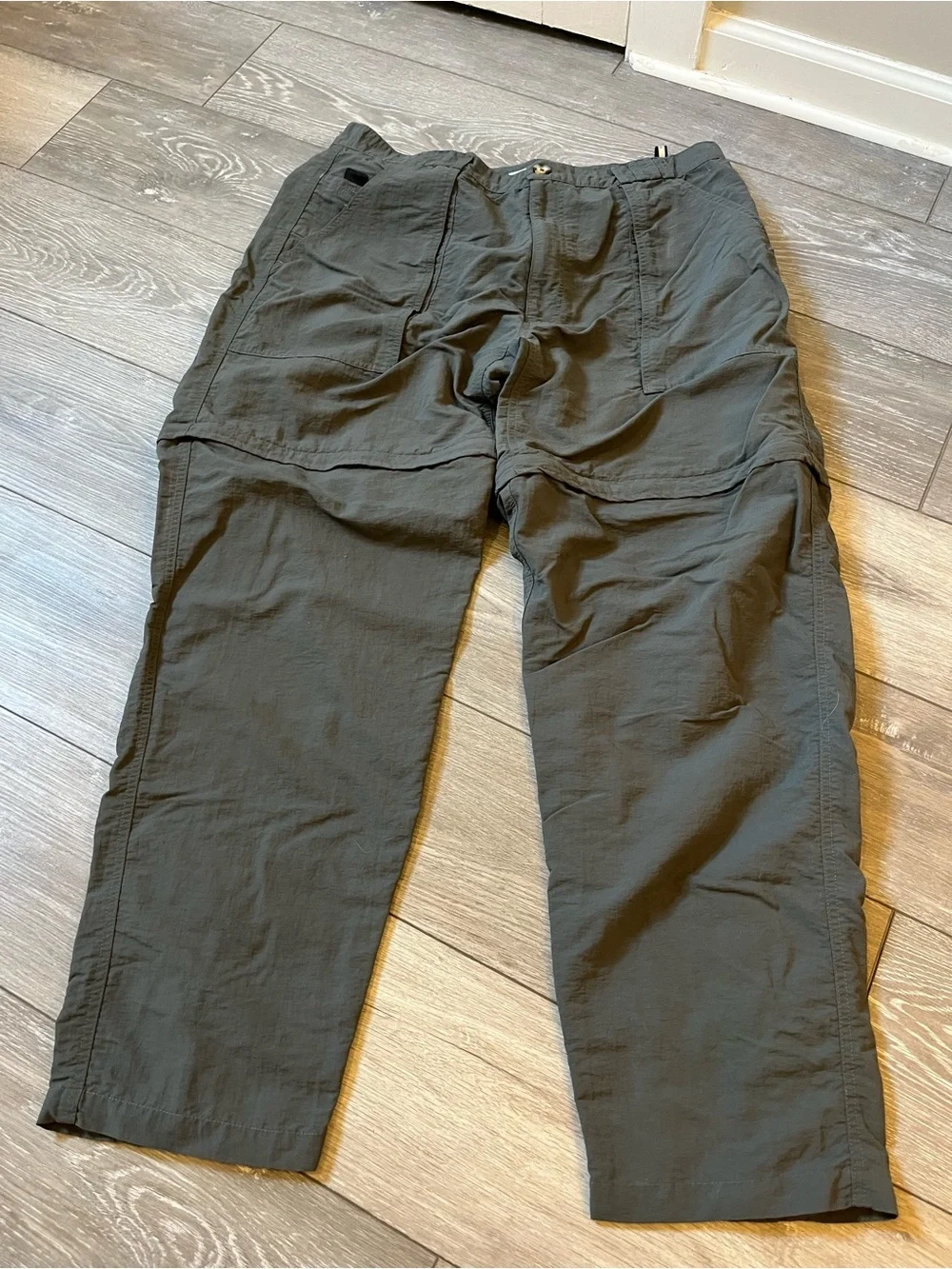 Vintage The North Face Convertible Cargo Pants zip off Men’s XL Y2K Olive Green